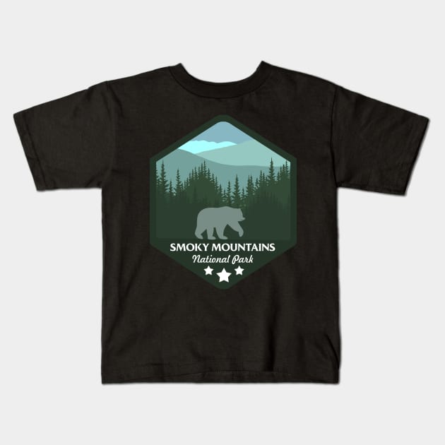 Great smoky mountain national park Kids T-Shirt by Tonibhardwaj
